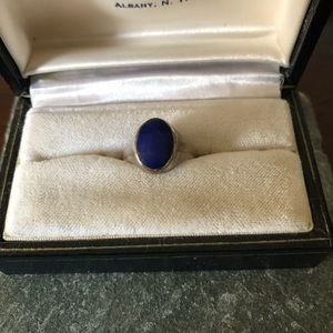Sterling Silver ring with blue stone